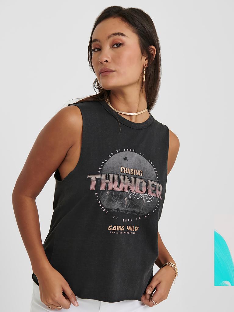 ONLY Damen Top ONLLUCY - Lässiges Shirt Mit Print Für Den Alltag